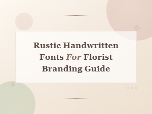 Best Rustic Handwritten Fonts for Florist Branding in 2024